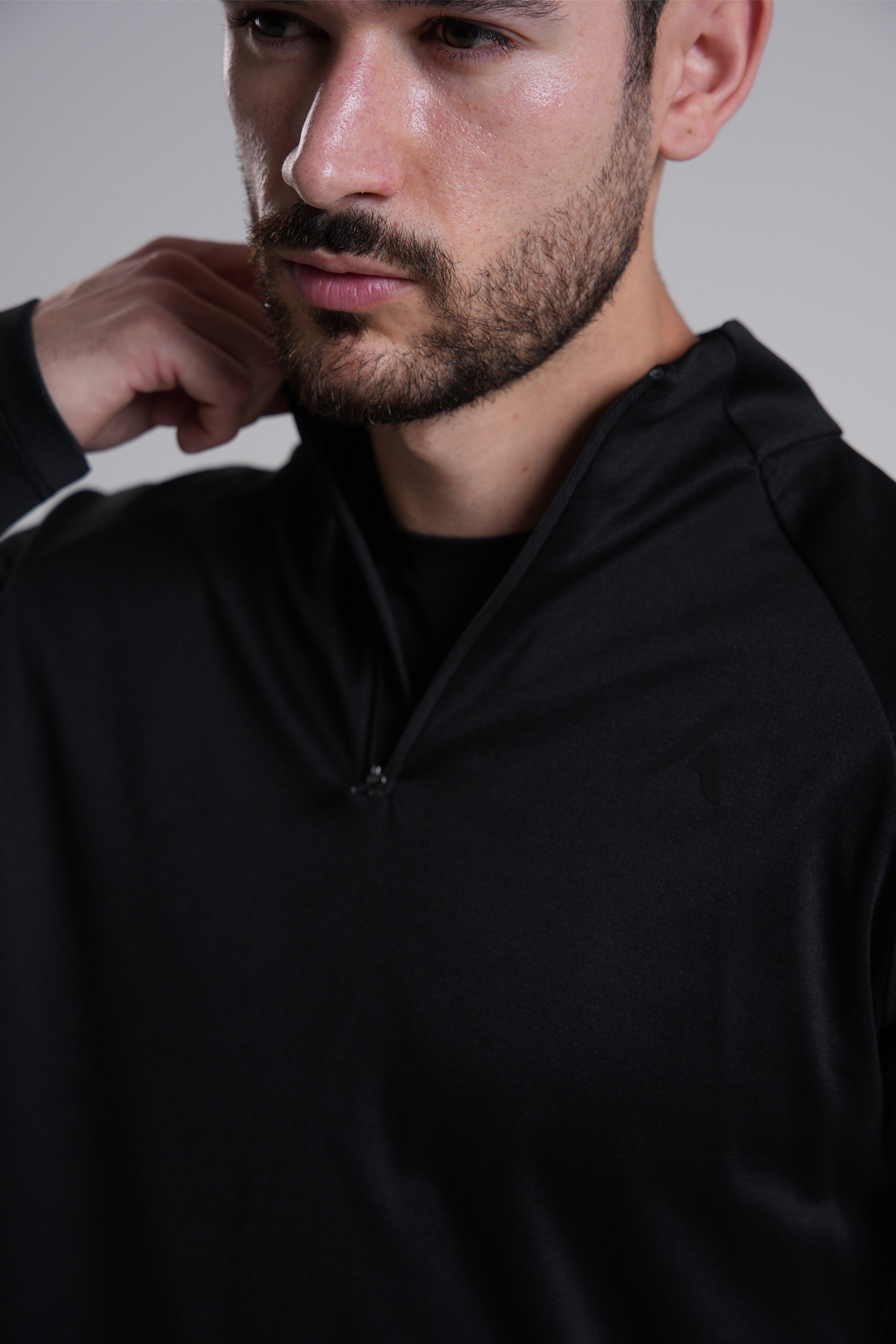 Men's Quarter Zip - Black