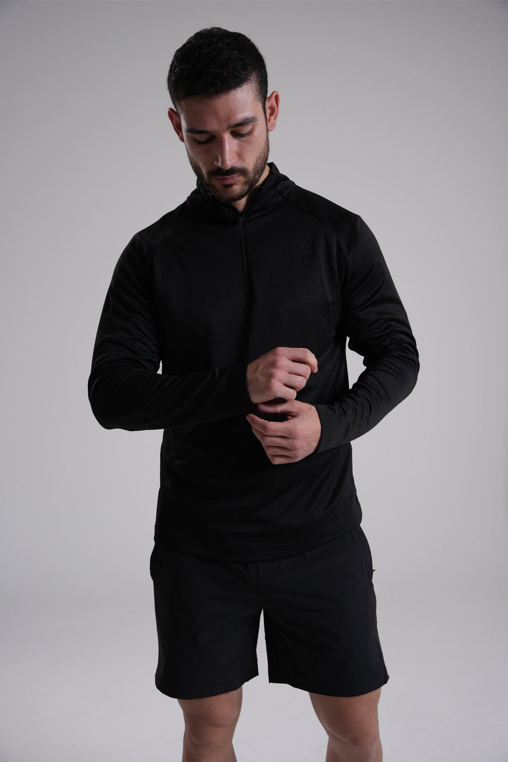 Men's Quarter Zip - Black