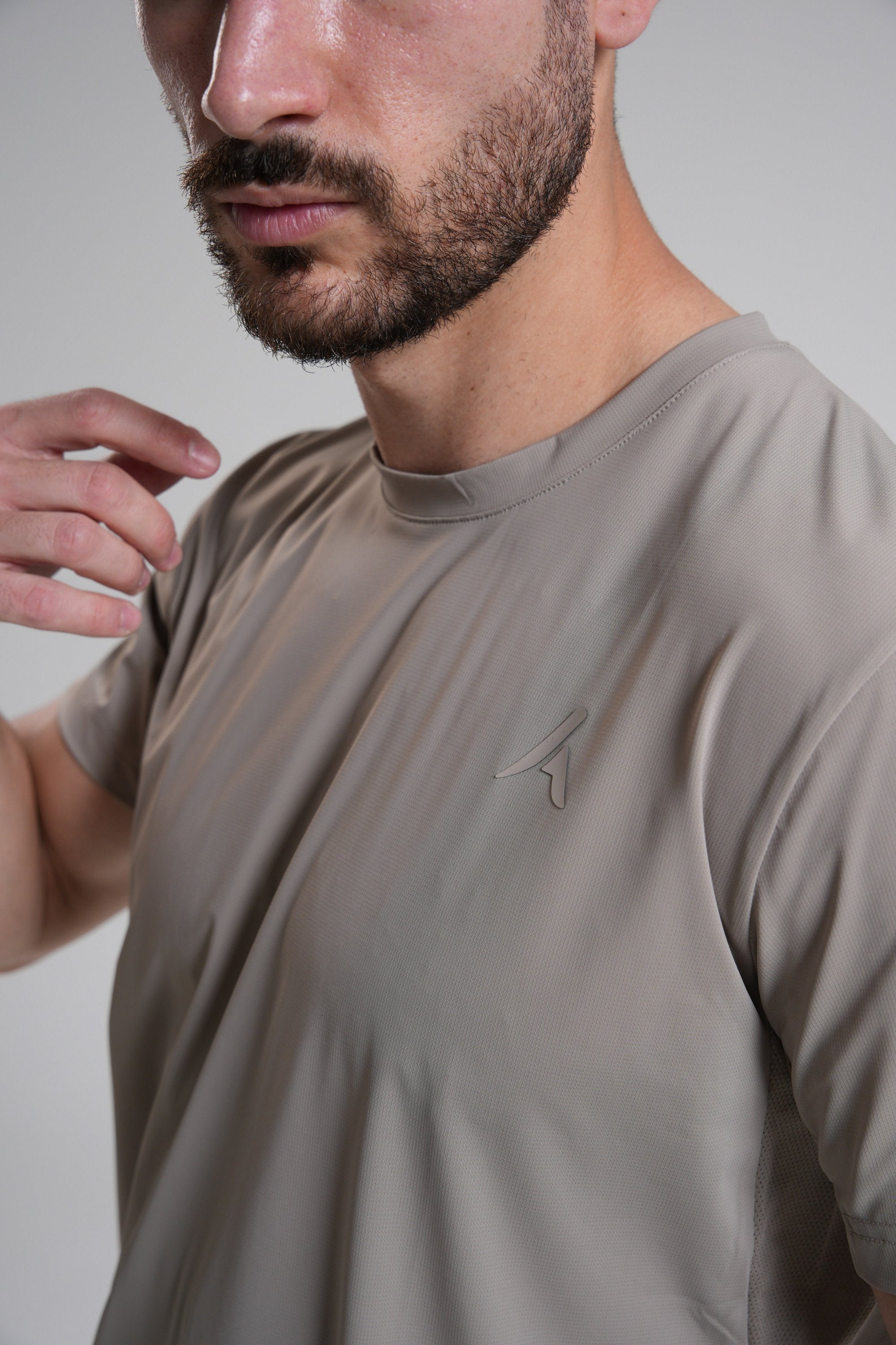 Men's Performance Tee - Beige